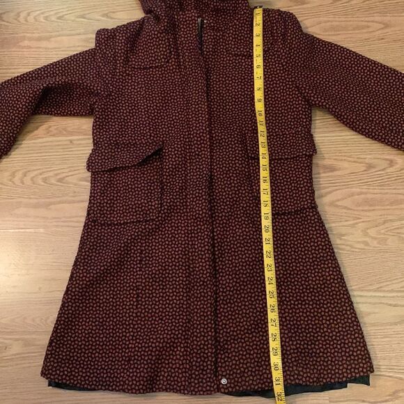 Rouge Par Womens Wool Cotton Blend Coat Hood Size S - Picture 10 of 15